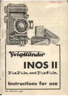 Voigtlander Inos manual. Camera Instructions.
